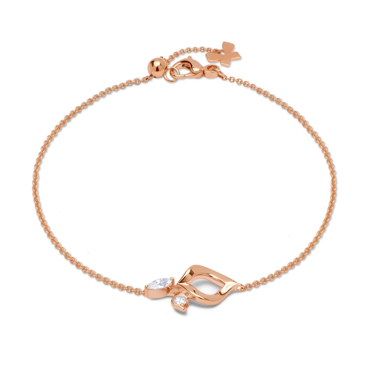 À FLEUR DE PARIS petite Armband aus Roségold