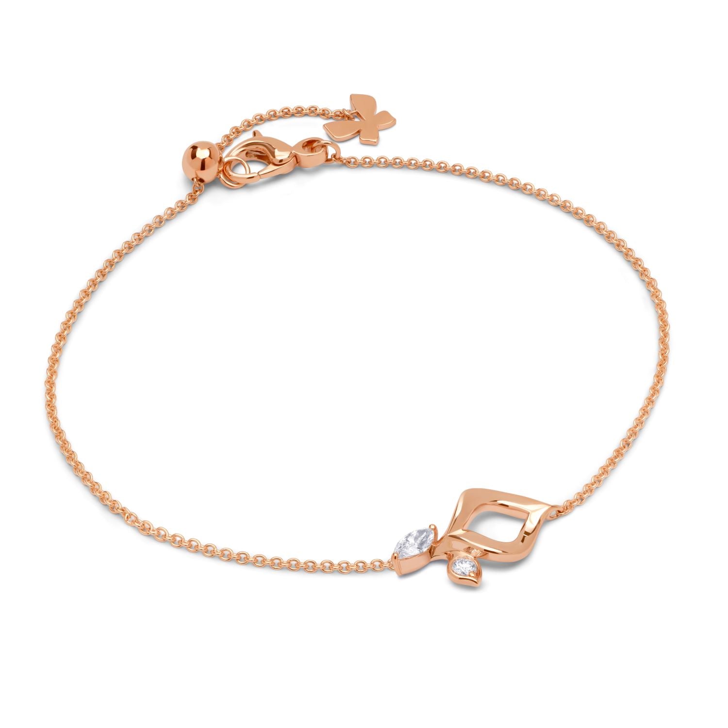 À FLEUR DE PARIS petite Armband aus Roségold