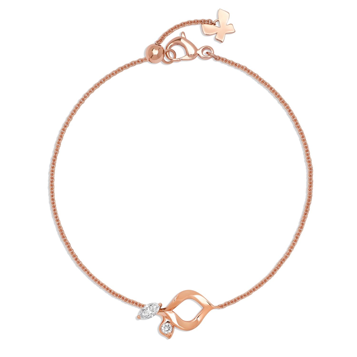 À FLEUR DE PARIS petite Armband aus Roségold