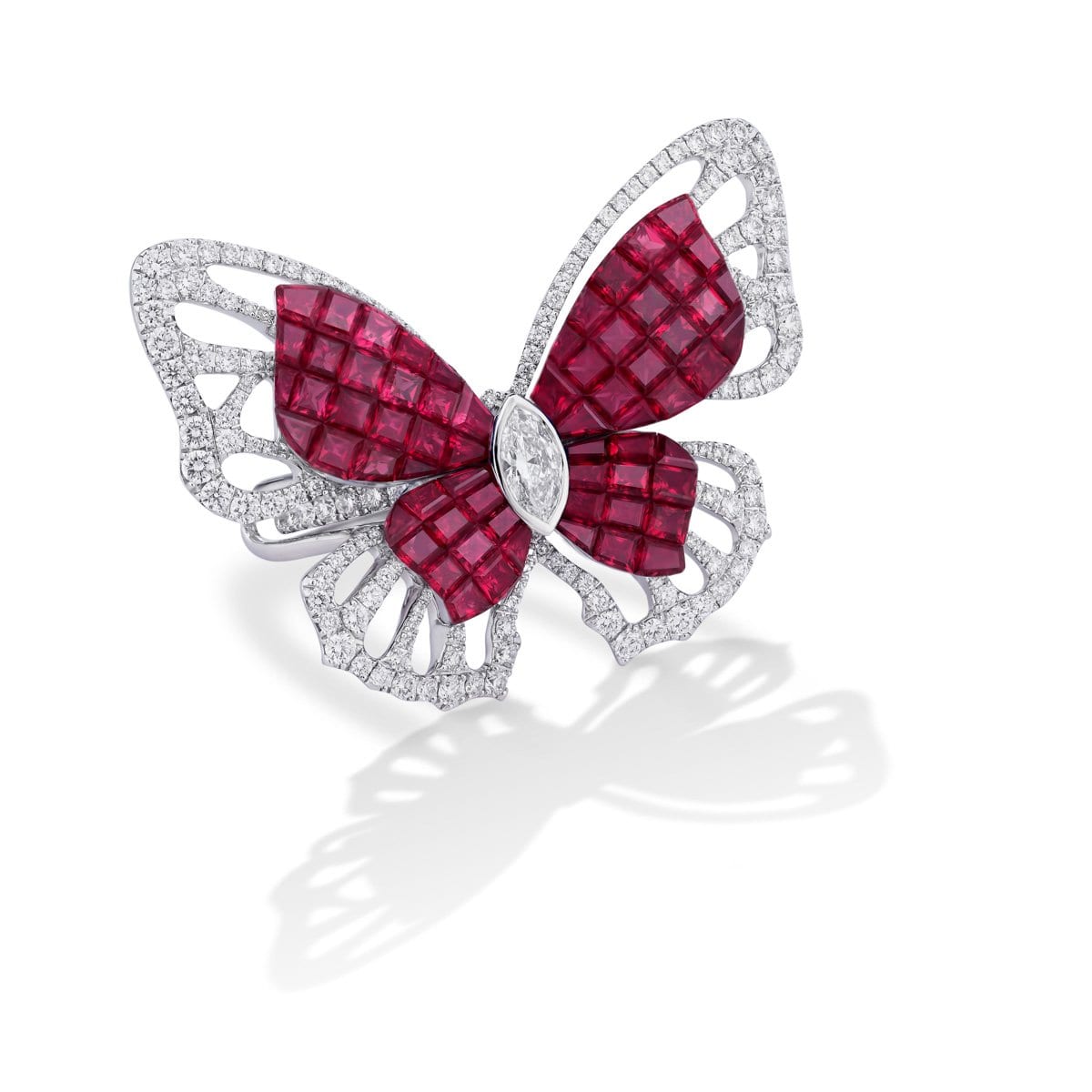 MADEMOISELLE B., KIMONO Ring in rubies - STENZHORN JEWELLERY